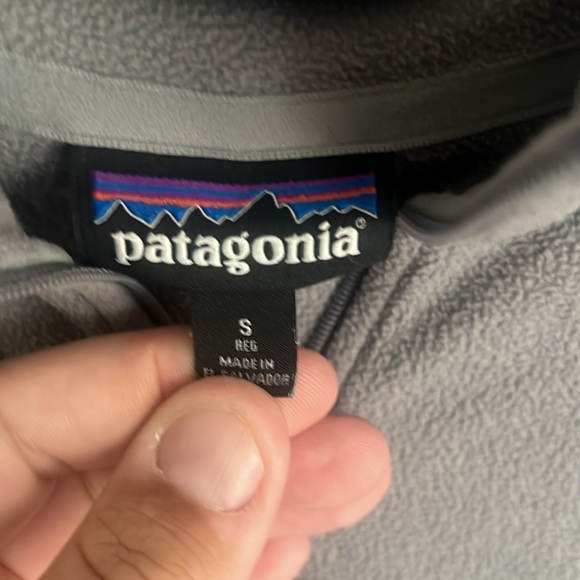 Patagonia Women’s Gray Micro Fleece Quarter Zip Gray Jacket size Small ♣️ - Picture 4 of 5